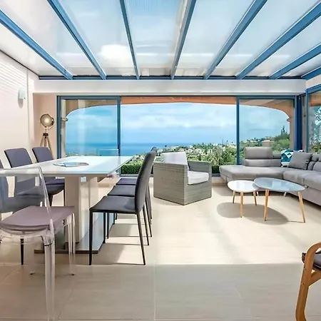别墅 Casa-capussambre Spacious With Sea View Heated Pool Air Con Sauna 雷以桑布尔